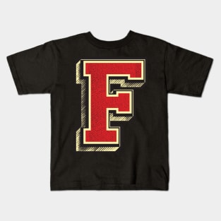 FABULOUS Letter F ✪ Vintage Retro Type Phenomenal Gift Idea For Friends Kids T-Shirt